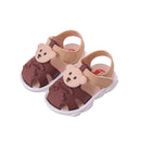 2025 new summer solid color bear children's shoes sandals large children's soft bottom anti-slip shoes factory supply