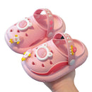 Children's slippers summer new cute bear baby girls' shoes boys' soft bottom non-slip home bathroom slippers