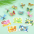 Conjunto 30 Quebra-Cabeça 3D Animais Brinquedo Montável de Papel - Presente Infantil Interativo