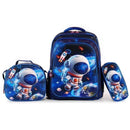 KIT BOLSA 3 PEÇAS ESCOLAR INFANTIL  [BOLSA, LANCHEIRA E ESTOJO] ESTAMPA 3D COM LUZES DE LED